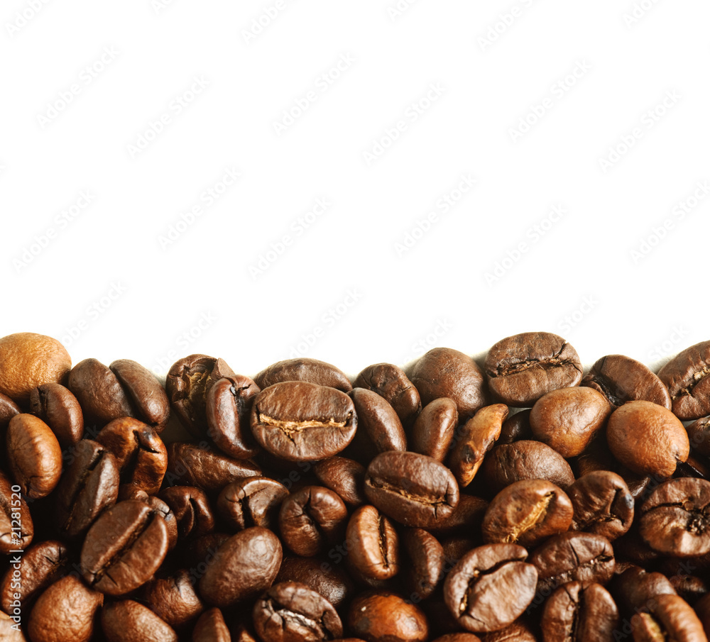 Naklejka premium background of coffee beans