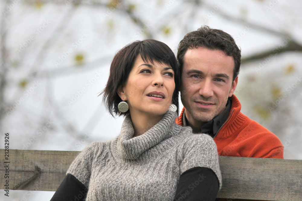 Portrait d'un couple en autonme Portrait d'un couple en autonme
