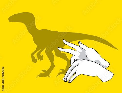 Dinosaur2 Hand Shadow