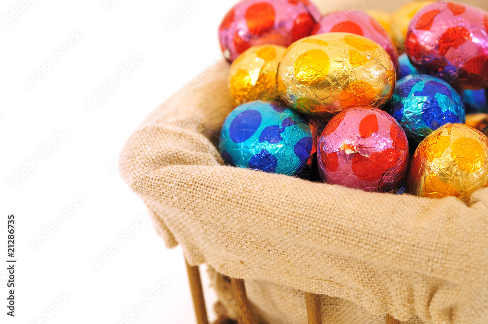 Fototapeta premium close-up of colorful easter eggs for your easter design