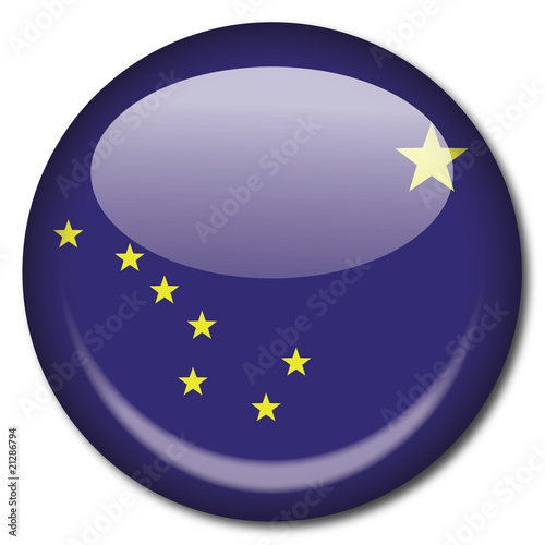 Chapa bandera Alaska