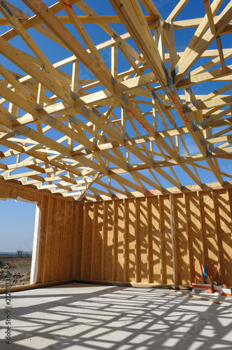 construction d'une maison en bois