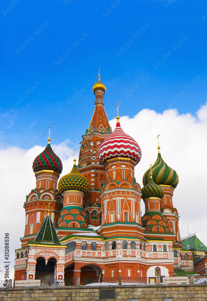 St Basils Cathedral in Red Square, Moscow.