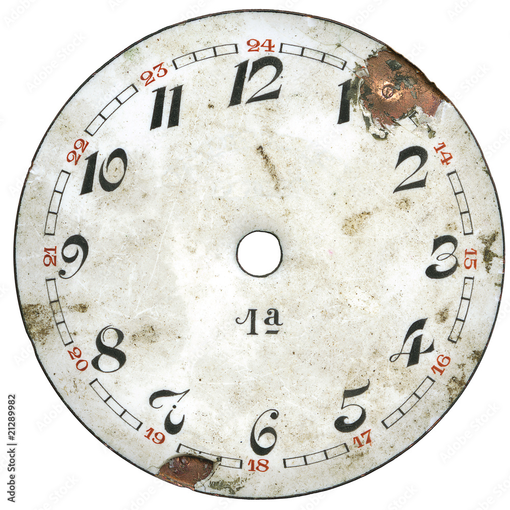 Naklejka premium Vintage Watch Dial 1