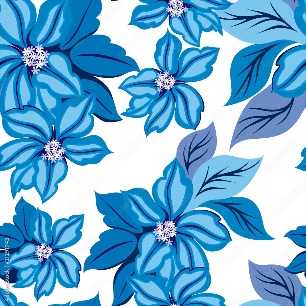 Obraz premium Seamless floral background