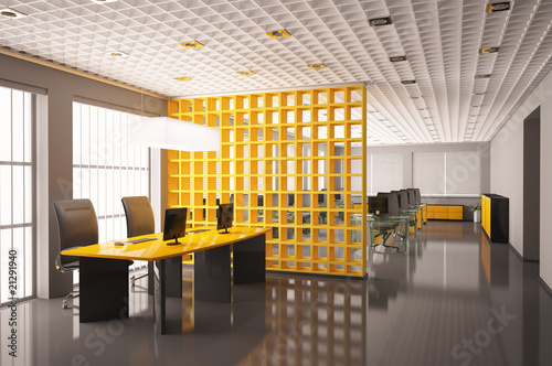 Modern office 3d photo