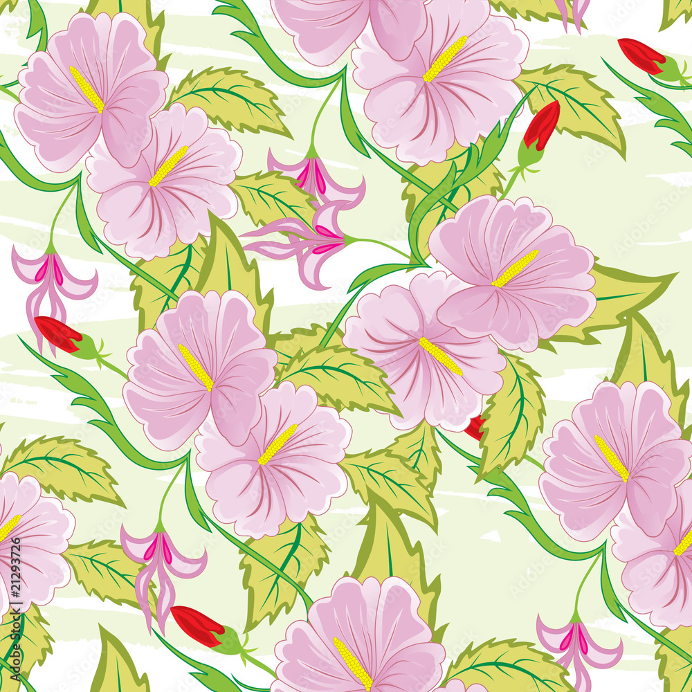 Obraz premium Seamless floral background