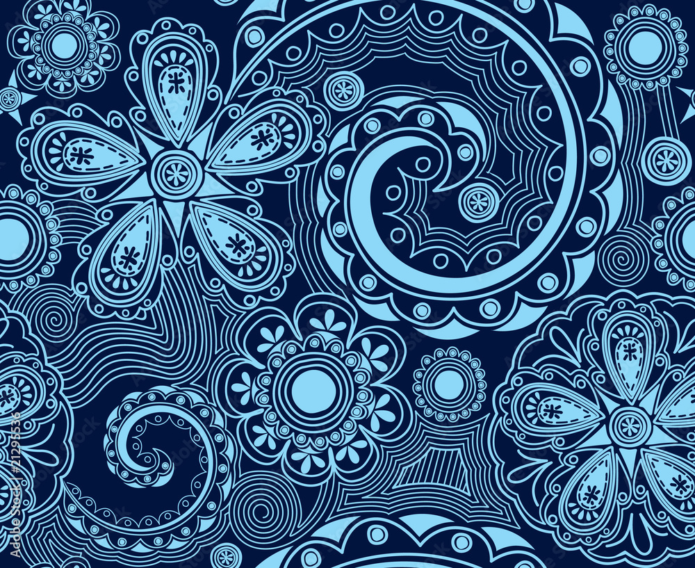 Fototapeta premium Seamless floral background