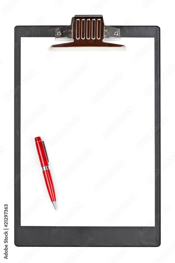 Pen and clipboard Pen and clipboard