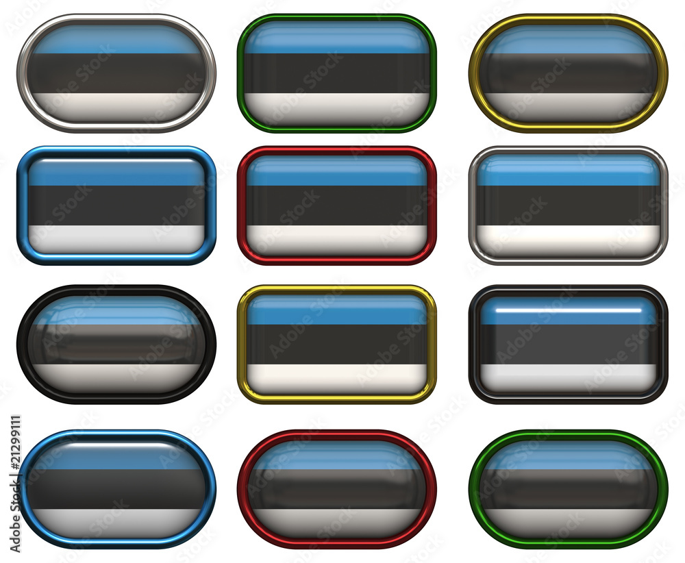 twelve buttons of the Flag of Estonia twelve buttons of the Flag of Estonia