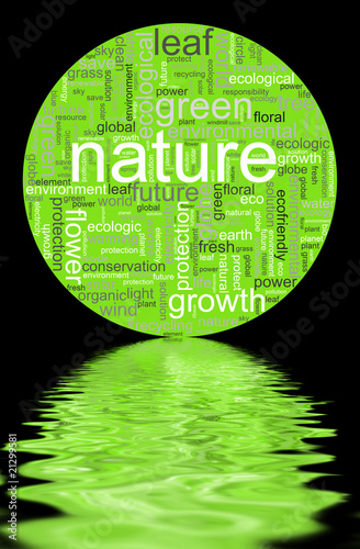 Illustration mit Naturbegriffen