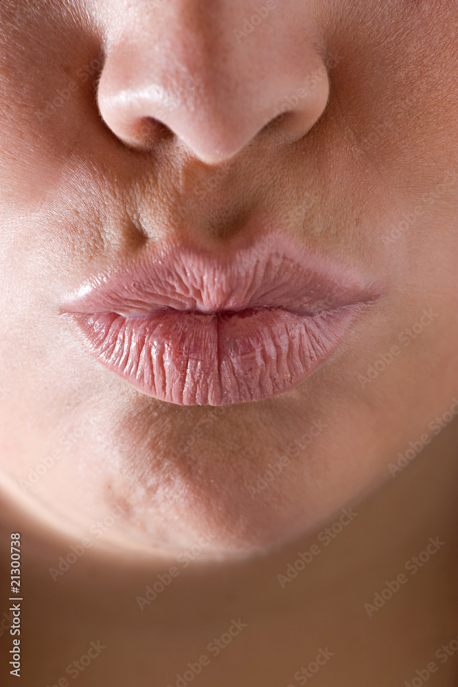 Obraz premium Puckered Up Lips