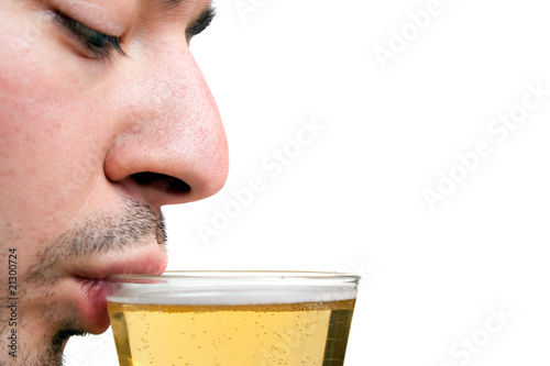 Photo Man Drinking Beer