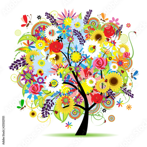 Floral tree beautiful