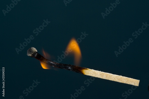 Bilde på lerret burning match