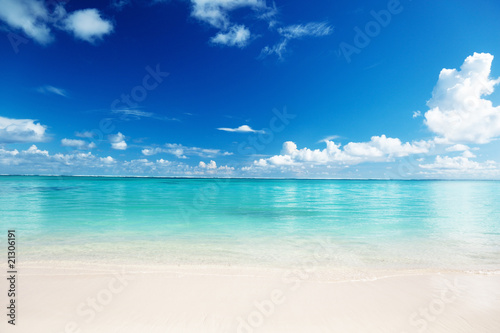 Wall Mural sand and Caribbean sea