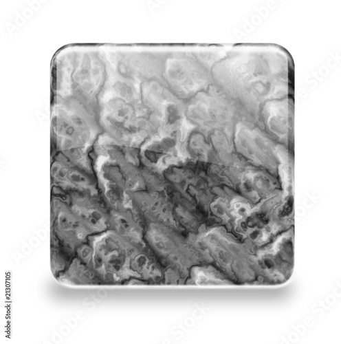 Button Marmor schwarz