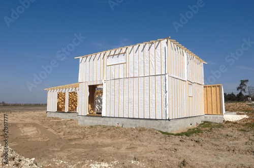 construction d'une maison en bois