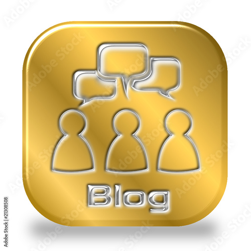 Button Blog gold