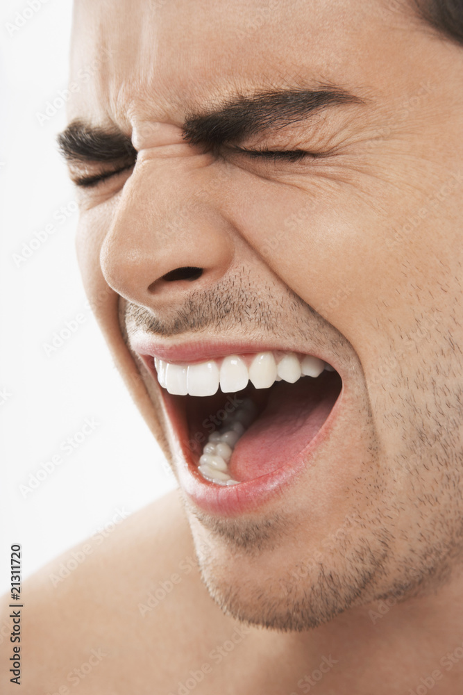 man shouting man shouting