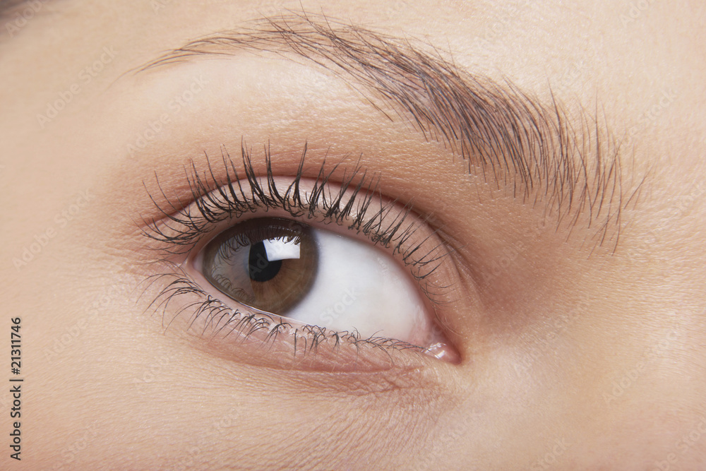 young woman's eye young woman's eye