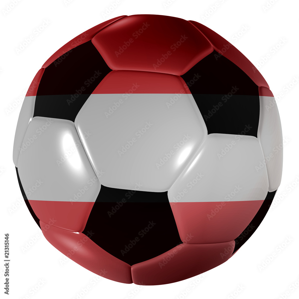 Fototapeta premium football austrian flag