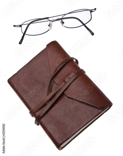 Photography Leather Journal with Glasses