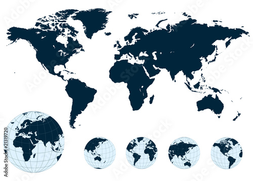 Map of the world vector.