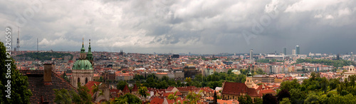 Panorama of Prague. View from Hradcany, the Prague Castle.