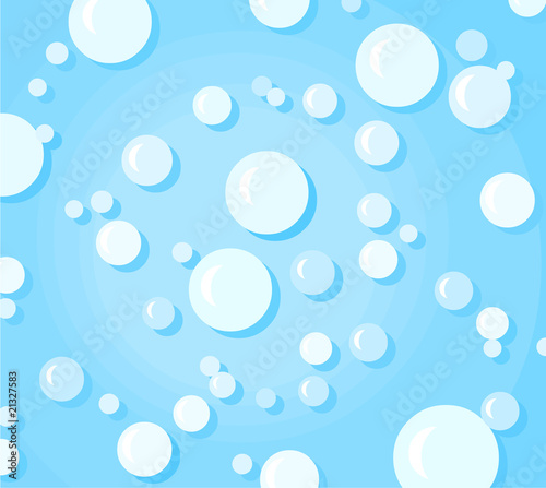 Blue background with a bubbles
