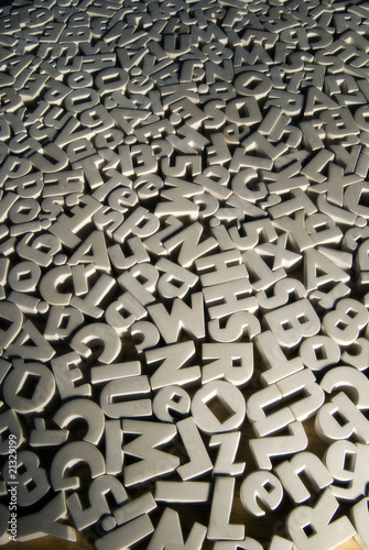Photography Jumble of letters