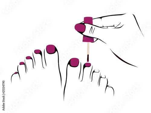 vector pedicure