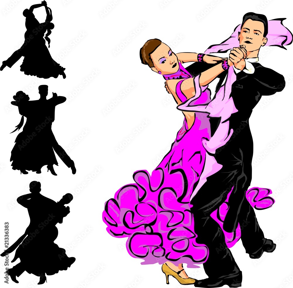 Fototapeta premium ballroom dancing