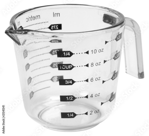 Cuadro en lienzo Measuring cup. Isolated