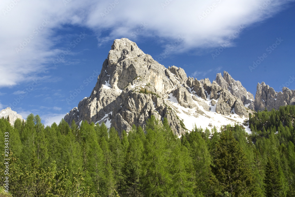 Berg in den Dolomiten in Südtirol
