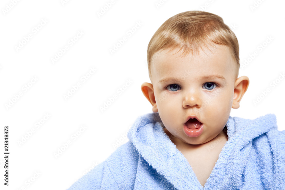 Cute baby boy with funny expression Cute baby boy with funny expression