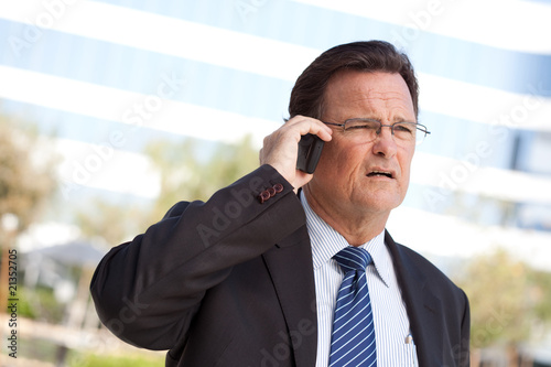 Concerned Businessman Talks...
