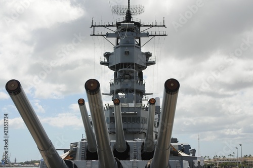 Billede på lærred Battleship Missouri