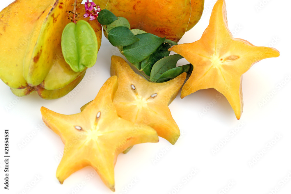 Fototapeta premium caramboles, fruits étoiles