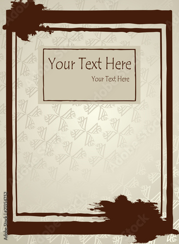 Abstract vintage background frame vector