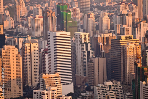 aerial view over Bangkok