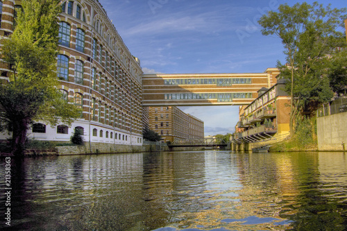 Leipzig vom Wasser aus / Buntgarnwerke