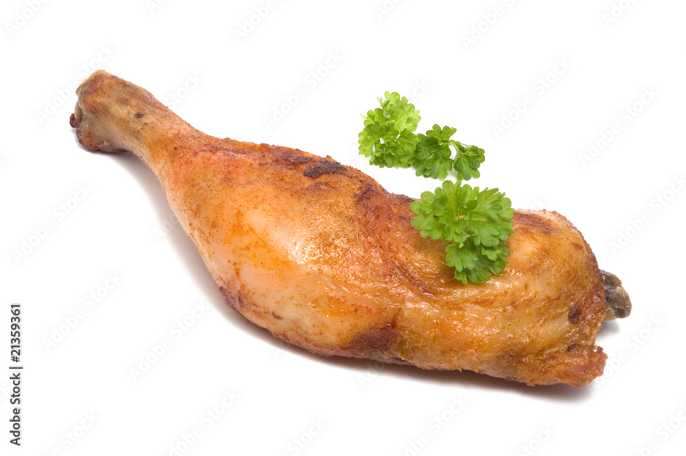 Gebratener Hähnchenschenkel