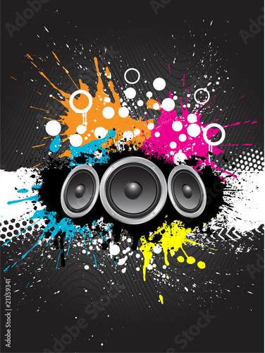 Grunge music background