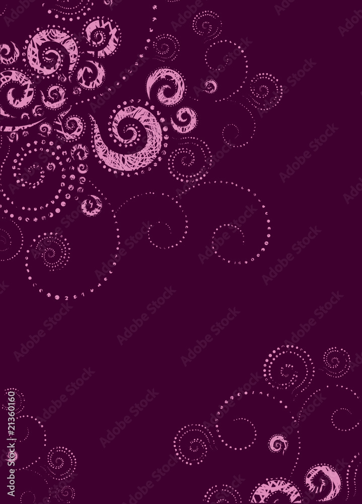 Vector modern colorful background twirls
