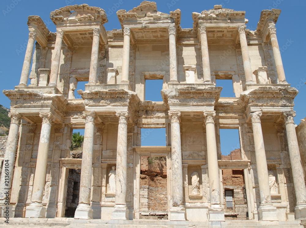 Celsus Library, in Ephesus, Asia Minor, Turkey