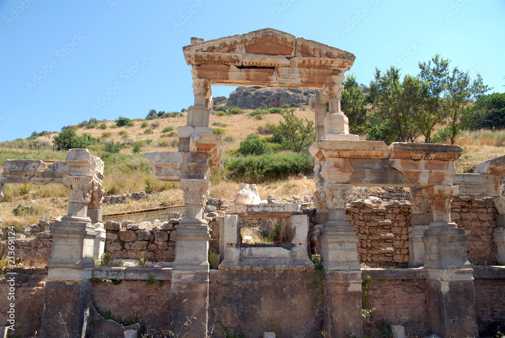 Ruins in Ephesus, Asia Minor, Turkey