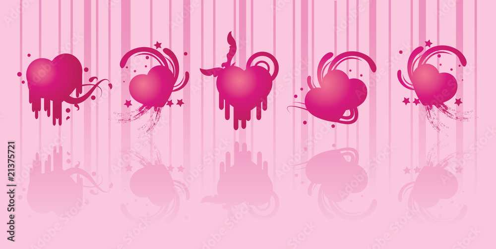 silhouettes pink love silhouettes pink love
