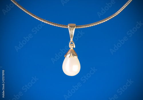 Pendant against colour gradient background