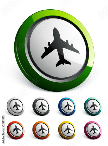 icône bouton internet avion